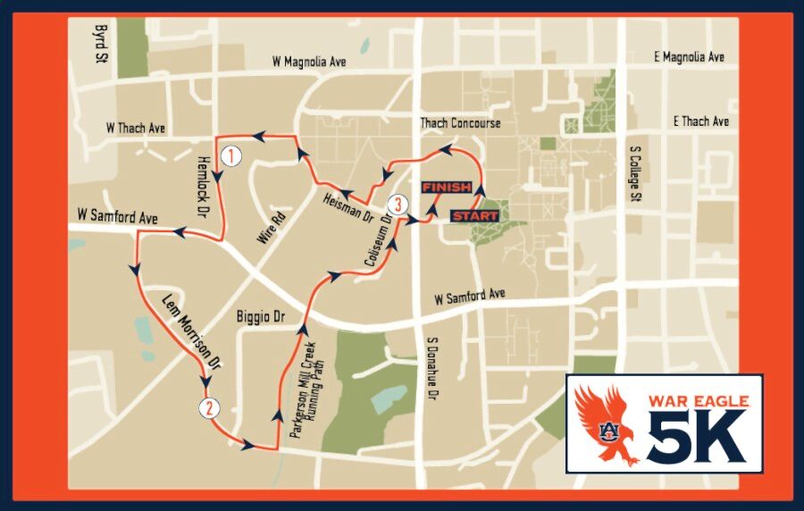 Road closures expected on Feb. 26 during War Eagle Run Fest - City of  Auburn News